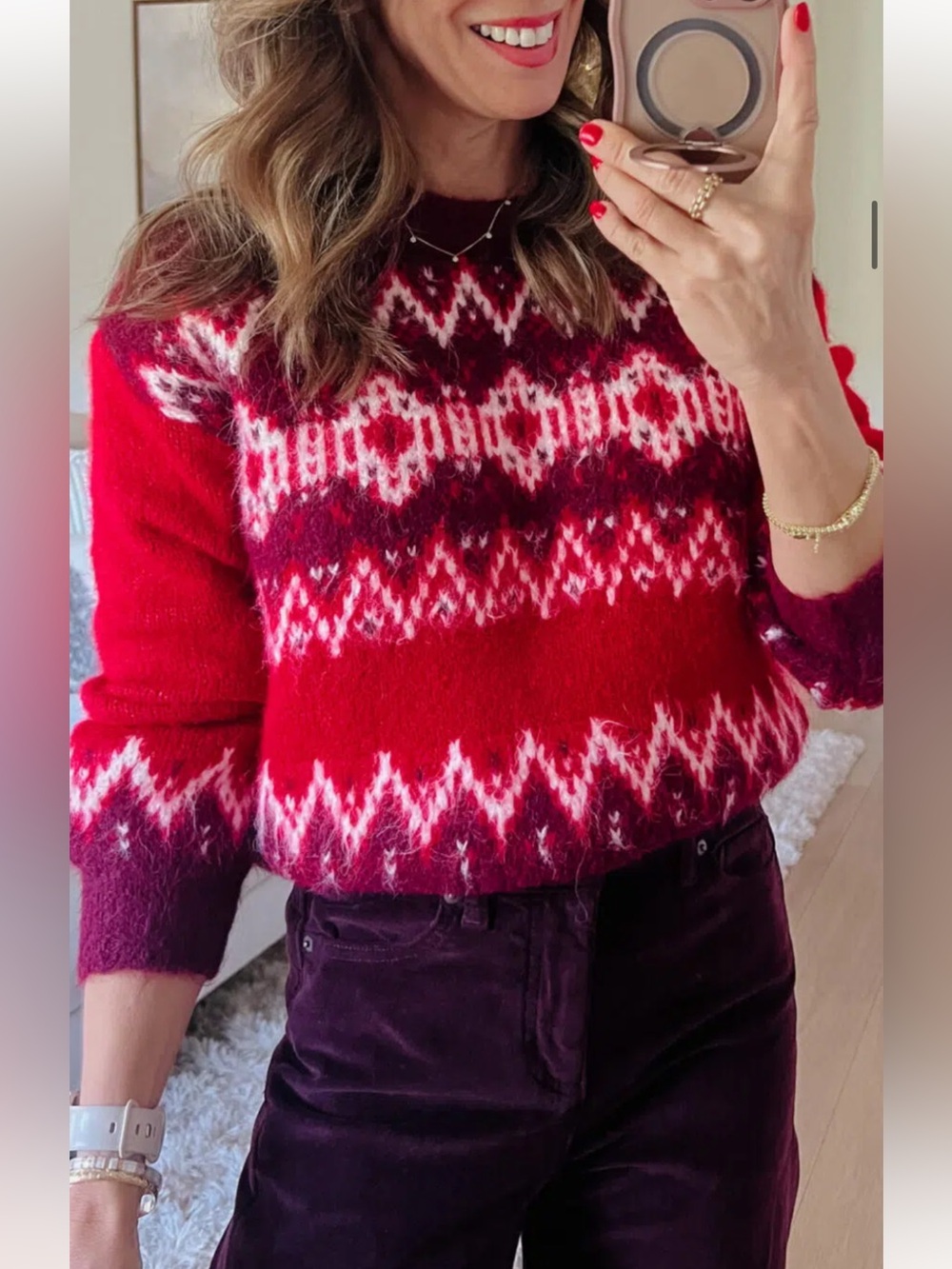 New LOFT Sweater M Long Sleeve Knit Preppy